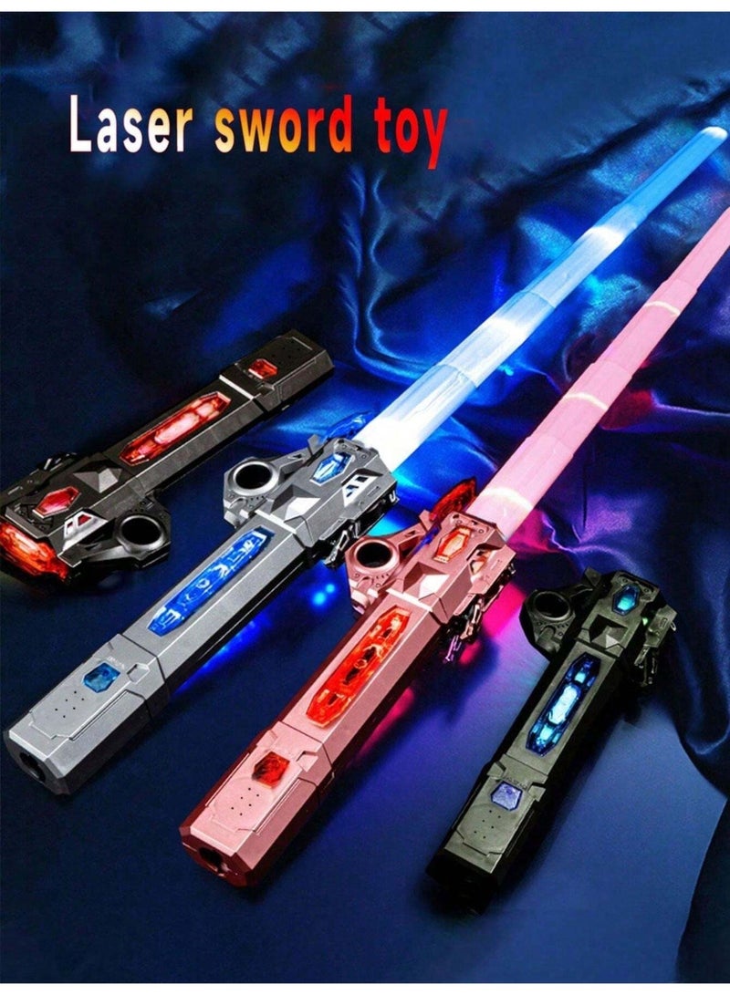 Interstellar Glow Sword - Extendable LED Flashing Toy with Gravity-Activated Sound Effects; Upgraded Color-Changing Metal Laser Sword for Dynamic Play and Imaginative Adventures - Perfect for Kids and Party Decorations - Image 2